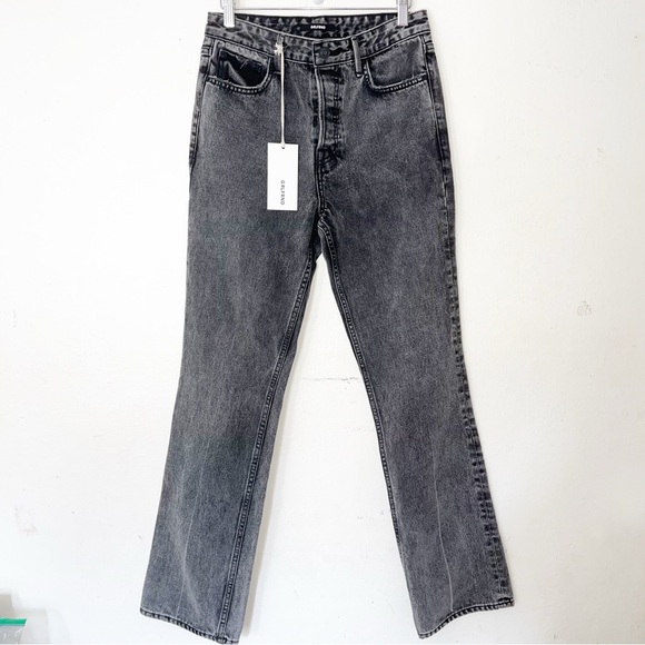NWT GRLFRND jeans Grey Black Sz 26 Straight Leg - Picture 1 of 7